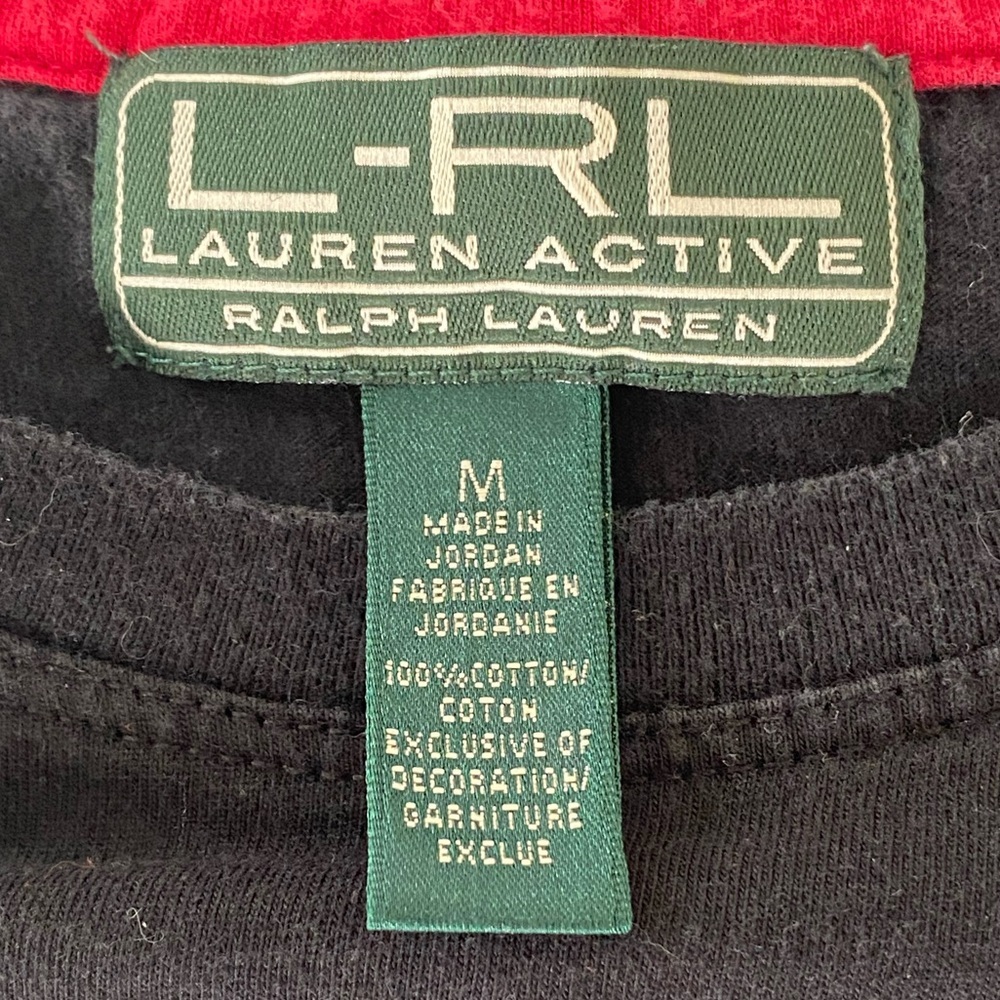 Lauren Active Ralph Lauren Top  Women’s Medium Cotton Stipend Pullover W/Logo - Picture 7 of 11